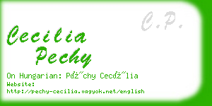 cecilia pechy business card